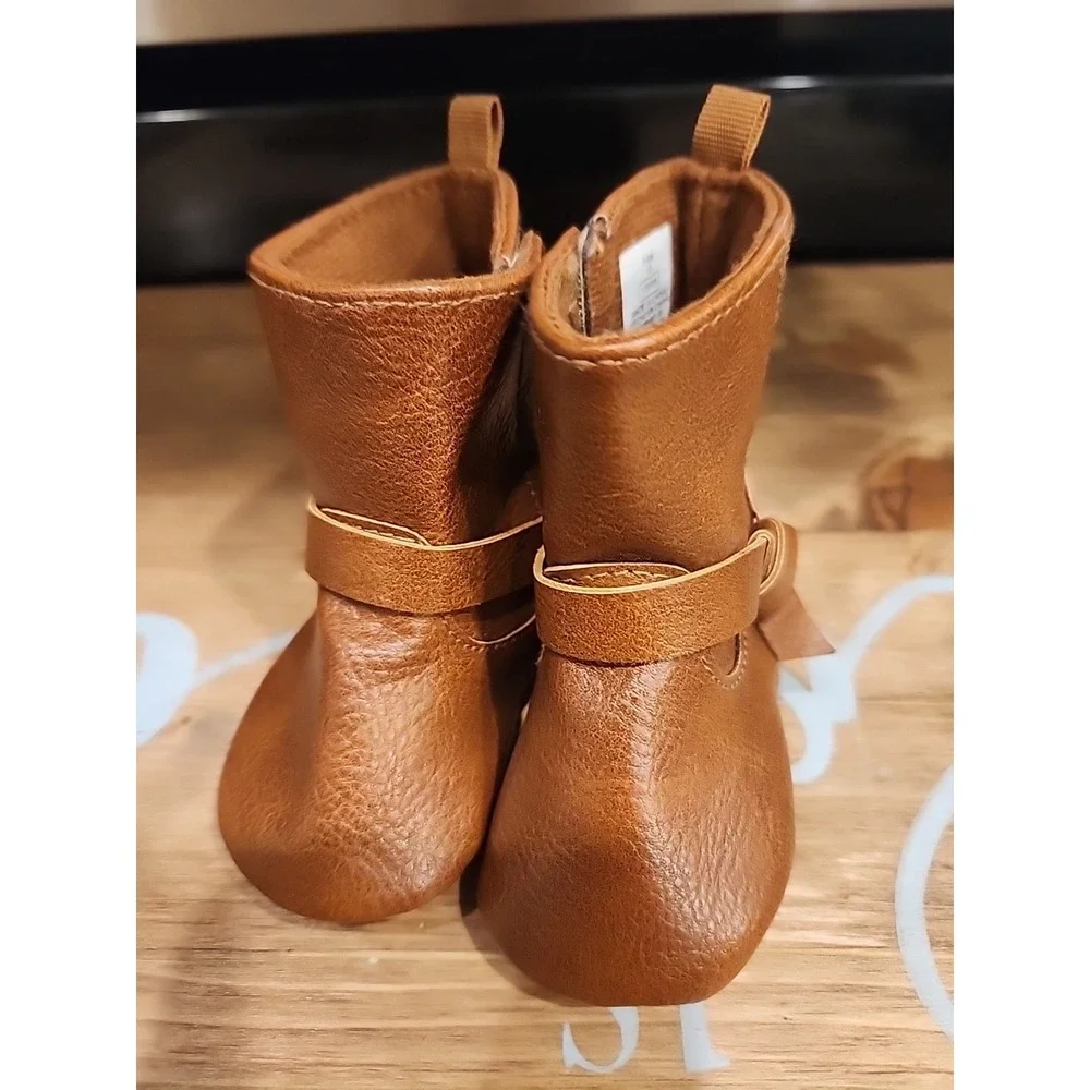 Old Navy Baby Girls Tall BOOTS & Pink Carters Flower Casual Shoes 3-6 Months‎